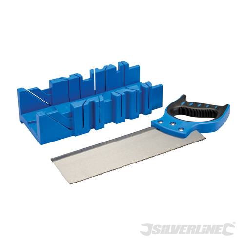 Silverline 335464 Mitre Box and Saw 300 x 90mm - SIL335464 