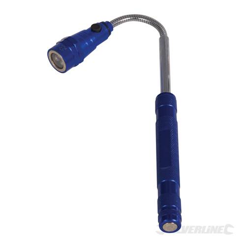Silverline 483730 Extendable Magnetic LED Torch 3 LED - SIL483730 