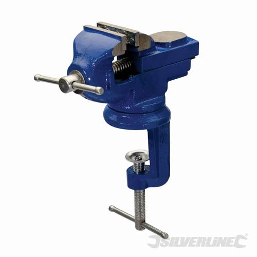 Silverline 632607 Table Vice with Swivel Base 50mm - SIL632607 