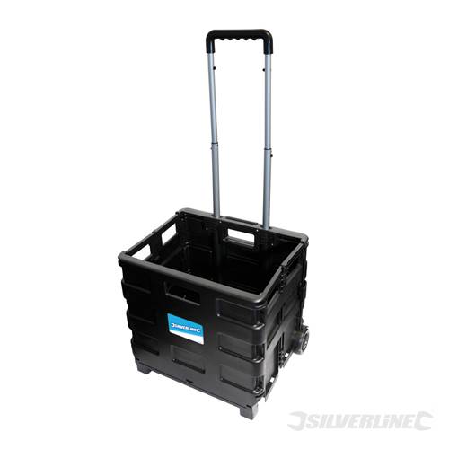 Silverline 633400 Folding Box Trolley 25kg - SIL633400 