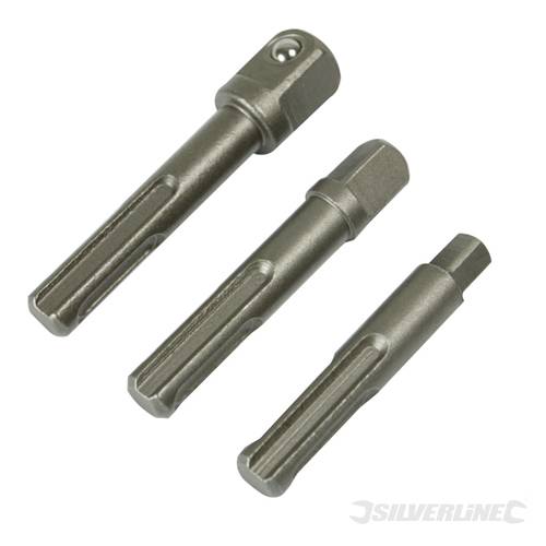Silverline 633498 SDS Plus Socket Driver Set 3pce 1/4", 3/8" and 1/2" - SIL633498 