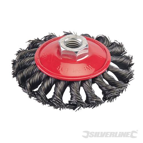 Silverline 633510 Twist-Knot Brush 100mm - SIL633510 