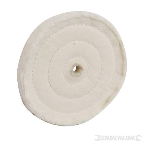 Silverline 633782 Double Stitched Buffing Wheel 150mm 150mm - SIL633782 