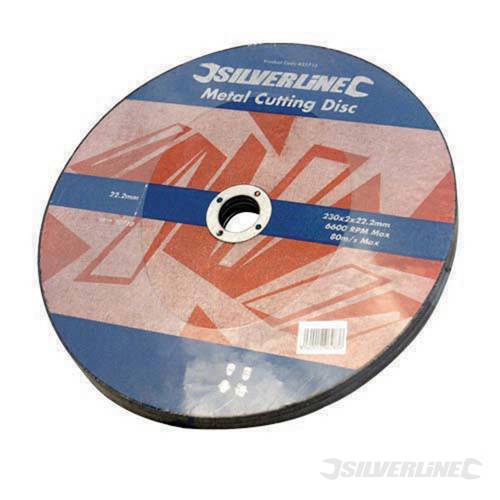 Silverline 637441 Thin Metal Cutting Discs 115 x 2 x 22.2mm 10pk - SIL637441 