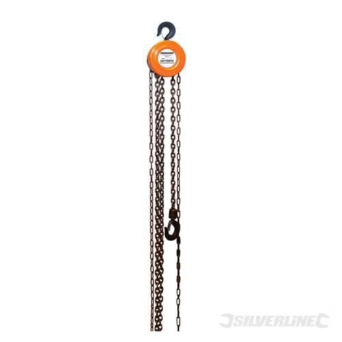 Silverline 675191 Chain Block 3 Ton / 3m Lift Height - SIL675191 