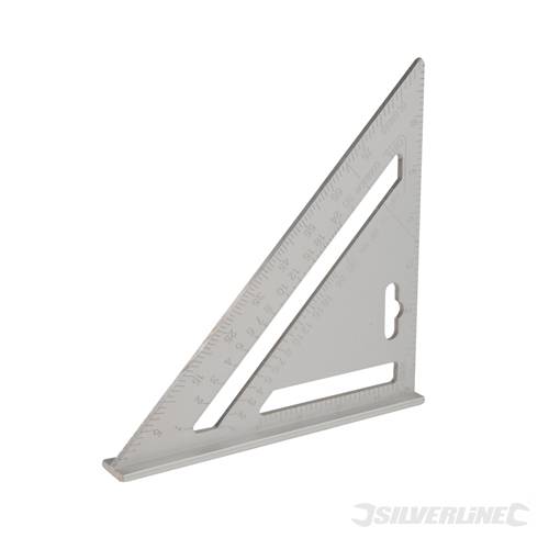 Silverline 734100 Aluminium Alloy Roofing Square 185mm - SIL734100 