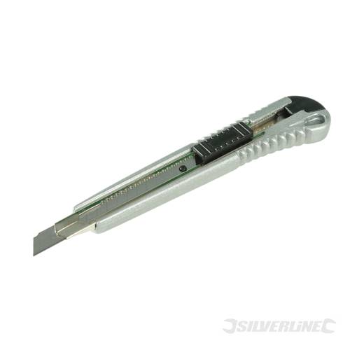 Silverline 789397 9mm Zinc Alloy Snap-Off Knife 9mm - SIL789397 