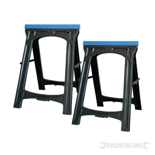 Silverline 793813 Saw Horse Twin Pack 100kg - SIL793813 
