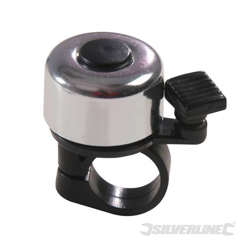 Silverline 858804 One-Touch Ping Bicycle Bell 80 x 100mm - SIL858804 