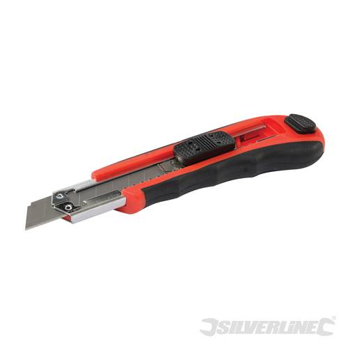 Silverline 868751 18mm Auto Reload Snap-Off Knife 18mm - SIL868751 
