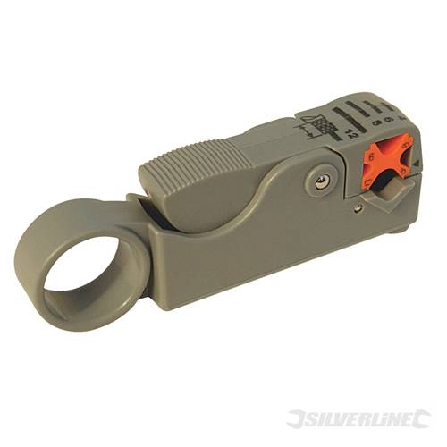 Silverline 868823 Coaxial Cable Stripper RG6/58/59/62 - SIL868823 