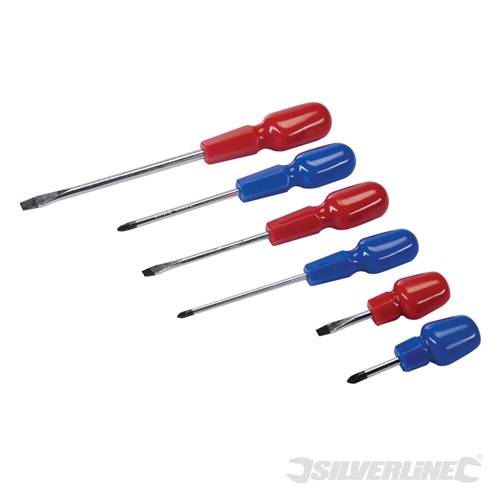 Silverline 918547 Assorted Cabinet Screwdriver Set 6pce 6pce - SIL918547 