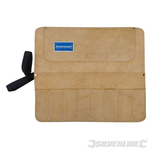 Silverline CB07 Chisel and Tool Roll 8 Pocket 440 x 380mm - SILCB07 