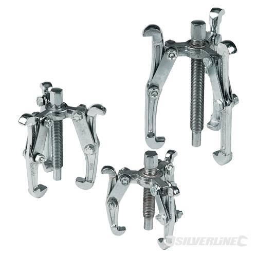 Silverline MS23 Gear Puller Set 3pce 75, 100 and 150mm - SILMS23 