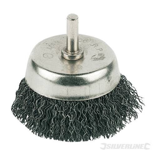Silverline PB03 Rotary Wire Cup Brush 50mm - SILPB03 