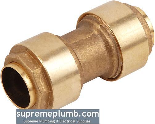 Brass Plumbfit 15mm Coupler - PF01C - DISCONTINUED