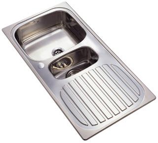 Reginox Prince 1.5 Bowl Stainless Steel Sink (Reversibe) - RP107S/PRINCE R1.5