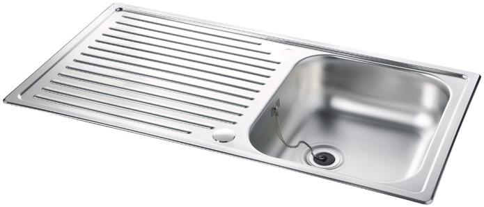 Reginox Duchess 1.0 Bowl Stainless Steel Sink (Reversibe) - RP160S/PRINCE R1.0