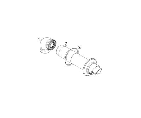Remeha Standard Telescopic Flue Kit (HEATING ONLY) - MG82329 - DISCONTINUED 