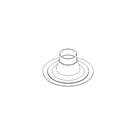 Remeha Flat Roof Weathering Collar - MG87372 - DISCONTINUED 