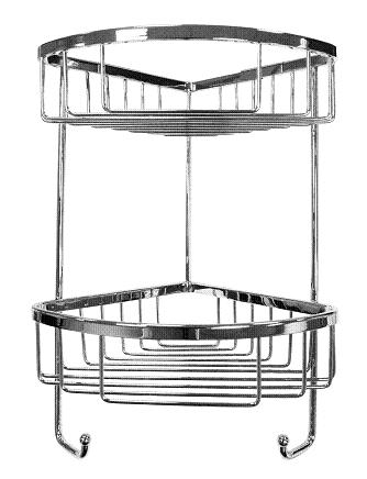 Roman Double Corner Basket with Hooks - RSB05 - SOLD-OUT!! 