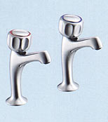 Fairline 1/2 inch High Neck Pillar Taps With Handwheels CP - C29360 - S7071AA - DISCONTINUED 
