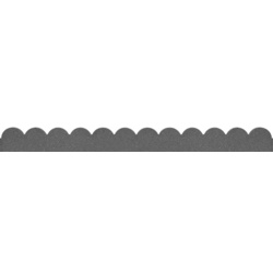 Primeur Flexi Curve Scallop Border - Grey 5x10x120cm - STX-100044 
