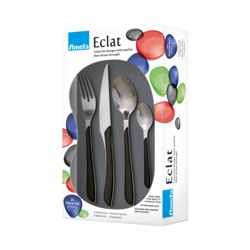 Amefa Eclat Cutlery Set - 24 Piece Black - STX-100537 