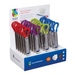 Colourworks Silicone Head Magic Whisk - Assorted Colours Available - STX-101265 