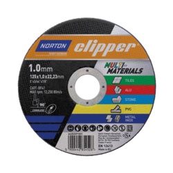 Norton Clipper Multi Purpose Cutting Disc - 125 x 1 x 22mm - STX-101348 
