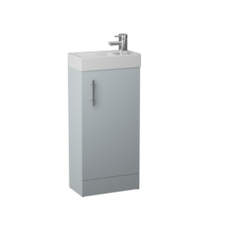 Cassellie Cube Cabinet Basin Unit French Grey - Size - W400 X H860 X D22 - STX-101367 