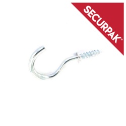 Securpak Cup Hook ZP - 25mm Pack 15 - STX-101448 
