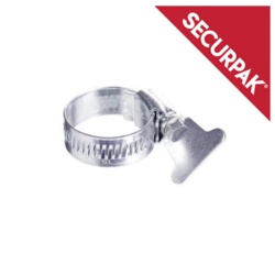 Securpak Zinc Plated Hose Clip W Thumb - 5/8" Pack 2 - STX-101484 