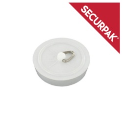 Securpak Sink Plug Pack 2 - 38mm White - STX-101494 