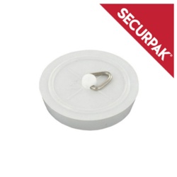Securpak Bath Plug Pack 2 - 45mm White - STX-101495 