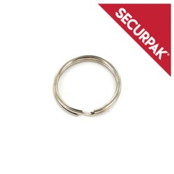 Securpak Split Ring Nickel Plated - 25mm Pack 8 - STX-101507 
