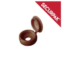 Securpak Fold Over Screw Caps - Pack 40 Brown - STX-101663 