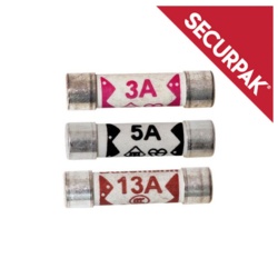 Securpak Mixed Fuses 3a-5a-13a - Pack 3 - STX-101689 
