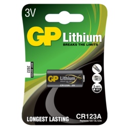 GP Lithium Battery CR123A - Single - STX-101721 