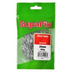 SupaFix Clout Nails - 25mm x 2.65mm x 250g - Galvanised - STX-101782 