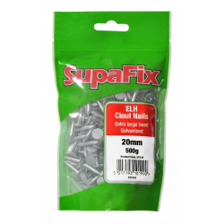 SupaFix Clout Nails - Large Head - 20mm x 3mm x 500g - Galvanised - STX-101934 