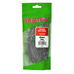 SupaFix Round Wire Nails - 65mm x 500g - STX-102455 