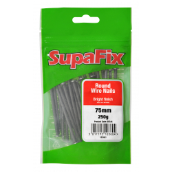 SupaFix Round Wire Nails - 75mm x 250g - STX-102461 