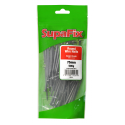 SupaFix Round Wire Nails - 75mm x 500g - STX-102478 