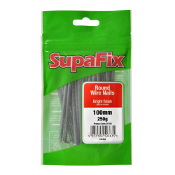 SupaFix Round Wire Nails - 100mm x 250g - STX-102484 