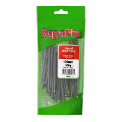 SupaFix Round Wire Nails - 100mm x 500g - STX-102490 