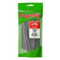 SupaFix Round Wire Nails - 125mm x 500g - STX-102511 