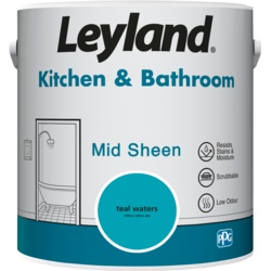 Leyland Kitchen & Bathroom Mid Sheen 2.5L - Teal Waters - STX-102770 