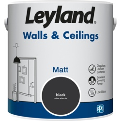 Leyland Walls & Ceilings Matt 2.5L - Black - STX-102793 