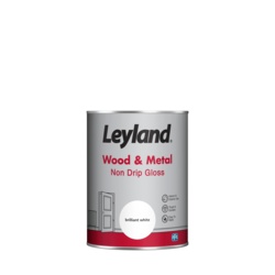 Leyland Wood & Metal Non Drip Gloss 1.25L - Brilliant White - STX-102926 